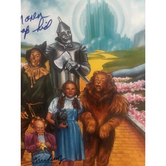 Wizard Of Oz - Cast Members Autographed Art - Picture 3 of 10